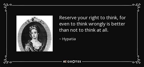 TOP 9 QUOTES BY HYPATIA | A-Z Quotes