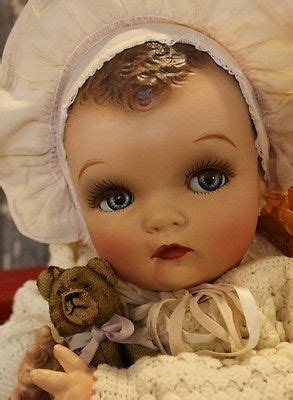 22" Flirty Eyes, Composition Cloth vintage old antique Baby Doll. Victorian Dolls, Vintage Dolls ...