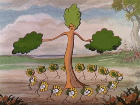 Flowers Tree GIF - Flowers Tree Dance GIFs | Walt disney facts, Disney ...