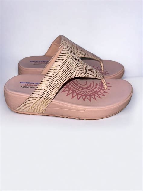 Skechers Relaxed Fit Pink Retrogrades Jupiter Sandals… - Gem