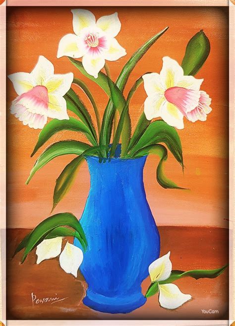 Flower Vase Canvas Painting