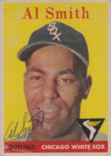 1958 Topps Al Smith Baseball autographed trading card | Baseball, Baseball trading cards, High ...
