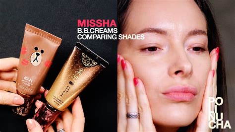 Comparing MISSHA BB Cream Shades 21 vs 23 🤗 - YouTube