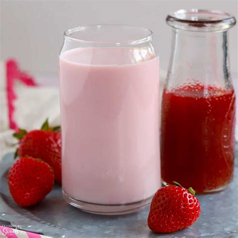 Strawberry Milk {So Easy} - Celebrating Sweets