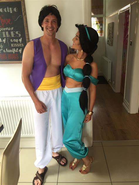 Princess jasmine and Aladdin costume | Jasmine halloween costume, Jasmine costume, Princess ...