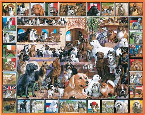 World of Dogs - 1000pc Jigsaw Puzzle by White Mountain | Dog jigsaw ...