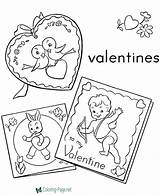 Valentine´s Day Coloring Pages Valentines Cards sketch template
