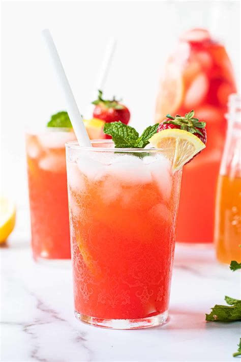 Strawberry Lemonade with Mint - Lexi's Clean Kitchen