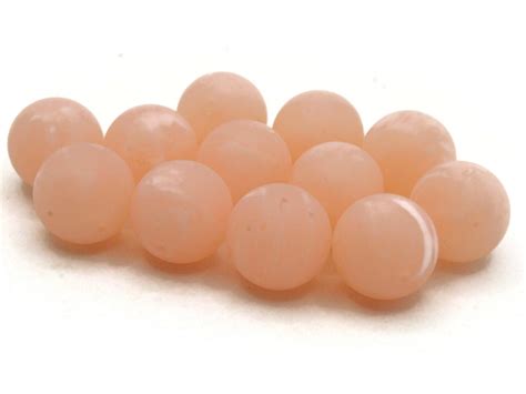 12 14mm Round Peach Pink Vintage Frosted Lucite Beads | Michaels