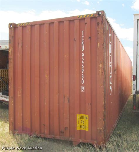 2003 Triton shipping container in Fort Pierre, SD | Item K3907 sold | Purple Wave