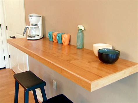 Wall Mounted Floating Kitchen Table - AmyLeonski