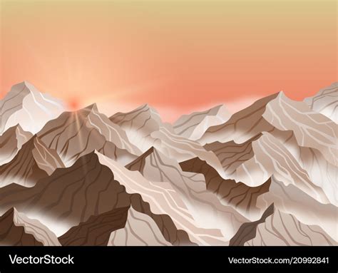 Mountain landscape Royalty Free Vector Image - VectorStock