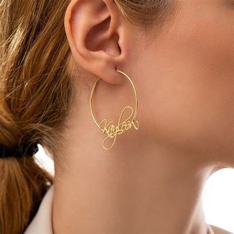 Name Earring Personalized Earrings Pesonalized Jewelry Name - Etsy