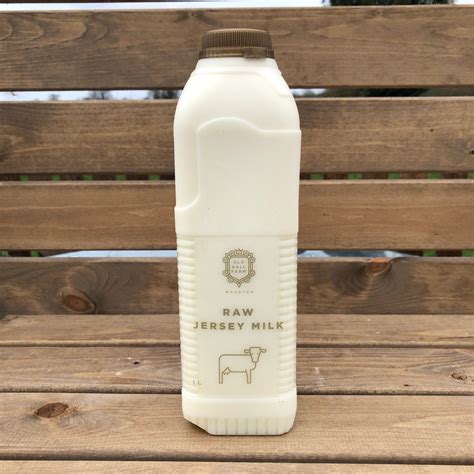 Raw Jersey Milk 1L - Full Fat – Old Hall Farm