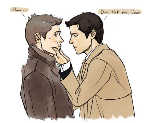 Don't trick me, Dean - Dean and Castiel Fan Art (35994530) - Fanpop