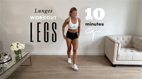 10 Minute Leg Workout | Lunges at Home Workout - YouTube