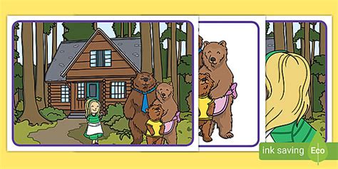 Goldilocks and the Three Bears Sequencing Pictures Activity