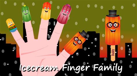 Ice Cream Finger Family | Nursery Rhymes for Kids - YouTube