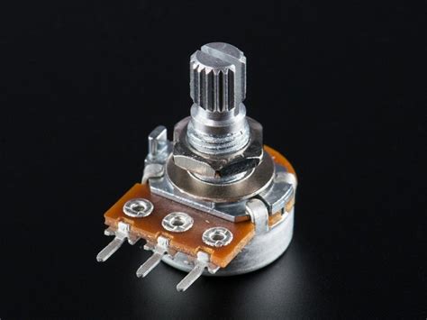 Panel Mount 10K potentiometer (Breadboard Friendly) - 10K Linear | Adafruit ADA562 | Core ...