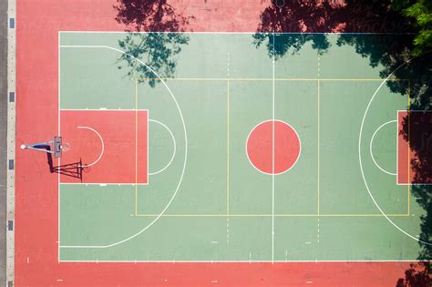 "Aerial View Of Basketball Court" by Stocksy Contributor "Lawren Lu ...