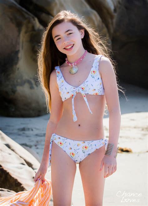 Swimwear Tween-Teen-Junior Girls 2-Piece Floral Bikini Yellow white – Chance Loves