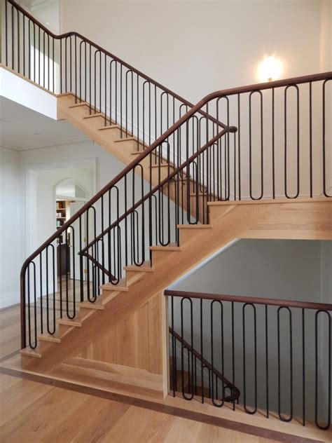 Interior Modern Iron Railing | Interior railings, Iron railing ...