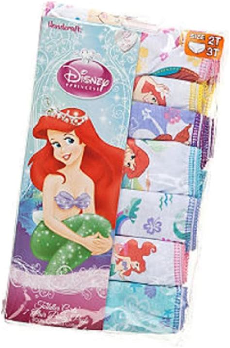 Handcraft Disney Princess 7-Pack Ariel Panty Toddler Girl