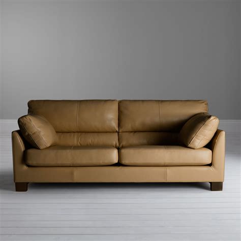 John Lewis & Partners Ikon High Back Grand 4 Seater Leather Sofa, Dark Leg in 2020 | Leather ...