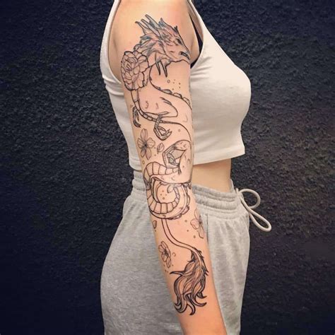 Fiery Dragon Tattoo Ideas and Designs for Women