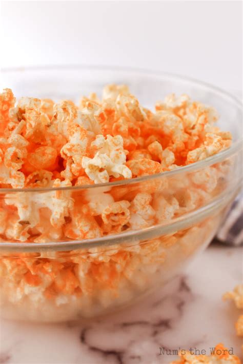 Homemade Cheddar Cheese Popcorn Recipe - Num's the Word