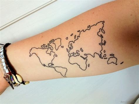 Africa Outline Map Tattoo