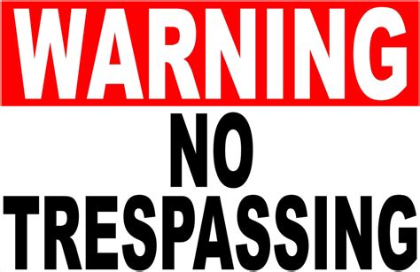 Warning No Trespassing Sign – Signs by SalaGraphics