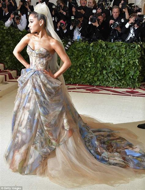 Ariana grande attends her first met gala in vera wang gown – Artofit