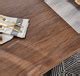 Kylo 6 Seat Large Brown Wood Effect Dining Table | Furniturebox UK
