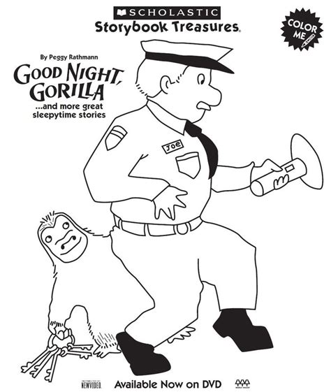 Goodnight Gorilla Coloring Page Fun Pinterest Zoo Preschool With ...