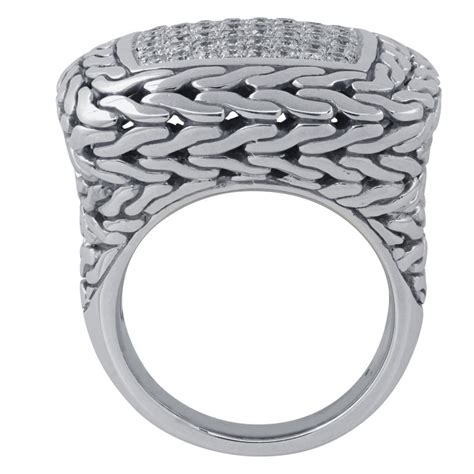 John Hardy Classic Chain Diamond Ring at 1stDibs | john hardy rings ...