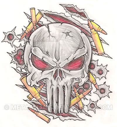 Punisher Skull Drawing at PaintingValley.com | Explore collection of Punisher Skull Drawing