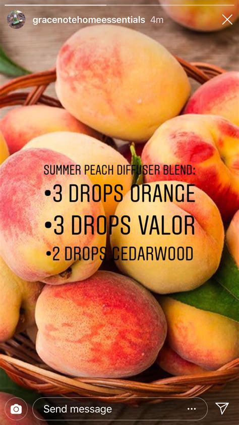 Summer peach #orange #valor #cedarwood Essential Oil Diffuser Blends, Doterra Essential Oils ...