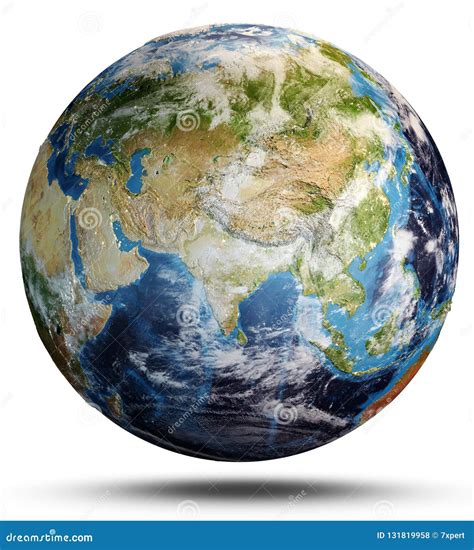 Planet Earth Map. 3d Rendering Stock Illustration - Illustration of summer, sphere: 131819958