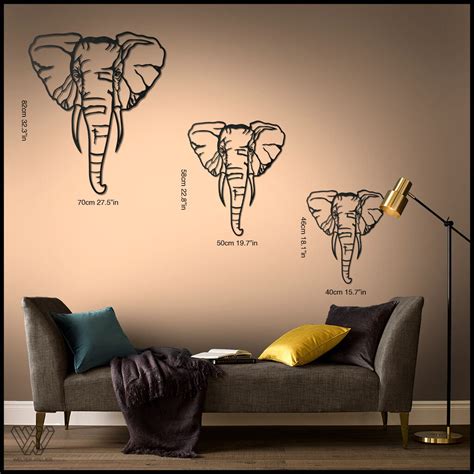 ELEPHANT Elephant Metal Wall Decor Elephant Metal Art | Etsy