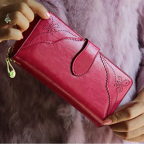 Ladies Leather Zipper Wallet | semashow.com