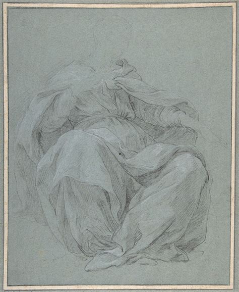 François Le Moyne | Seated Draped Figure | The Metropolitan Museum of Art