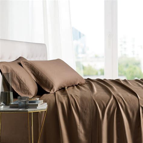 Luxury 100% Bamboo Viscose Sheets Super Soft & Cool Deep Pockets Sheet ...