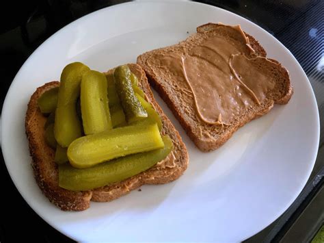 Peanut butter and pickles. : r/ShittyVeganFoodPorn