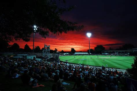 Seddon Park, Hamilton at sunset : r/Cricket