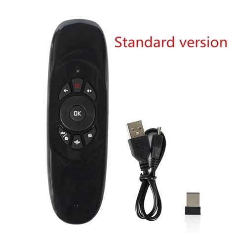 2.4G Mini Wireless Keyboard Gyroscope Air Fly Mouse Universal Remote Control With USB Receiver ...