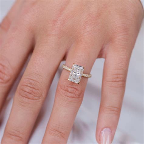 3 Carat Moissanite Ring - Engagement Rings