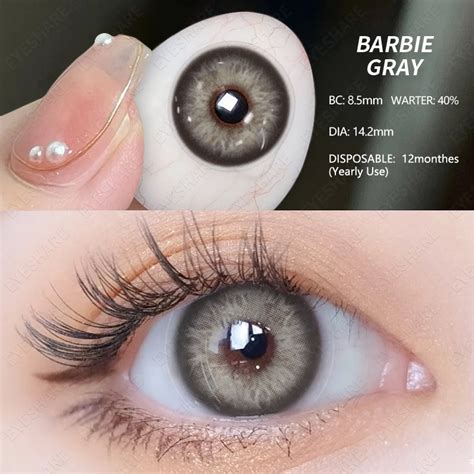 EYESHARE BARBIE series brown contact lens Natural big eye contact lenses/contact lens solution ...