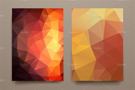 Templates with polygonal backgrounds #polygonal#Templates#Brochure#backgrounds | Brochure ...