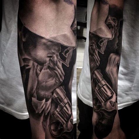 Top 49 Best Gangster Tattoo Ideas - [2021 Inspiration Guide] | Forearm sleeve tattoos, Gangster ...